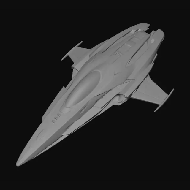 3D model for Aurora Starfighter