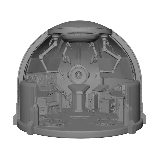 3D model for Un atelier d'inventeur style celui d'iron man