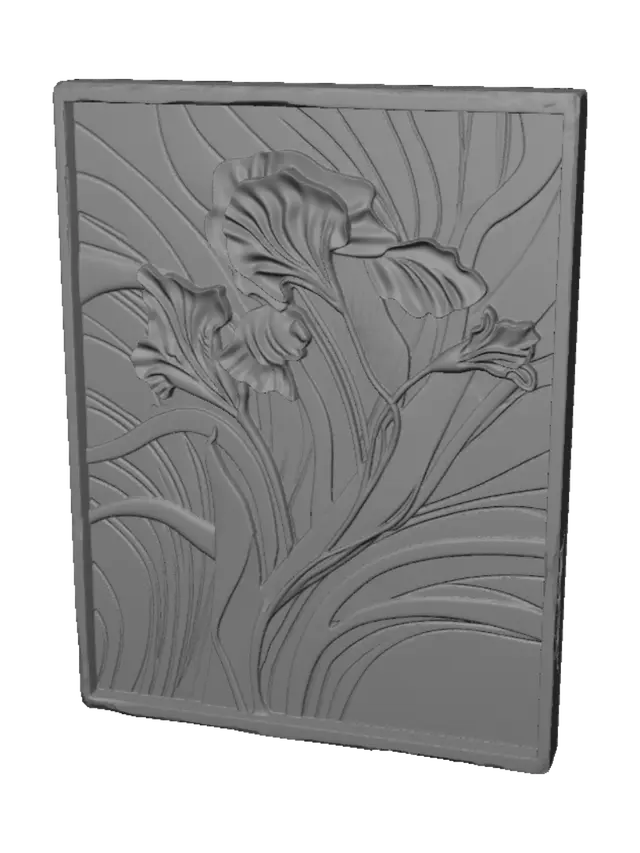 3D model for Calla Lily Frieze
