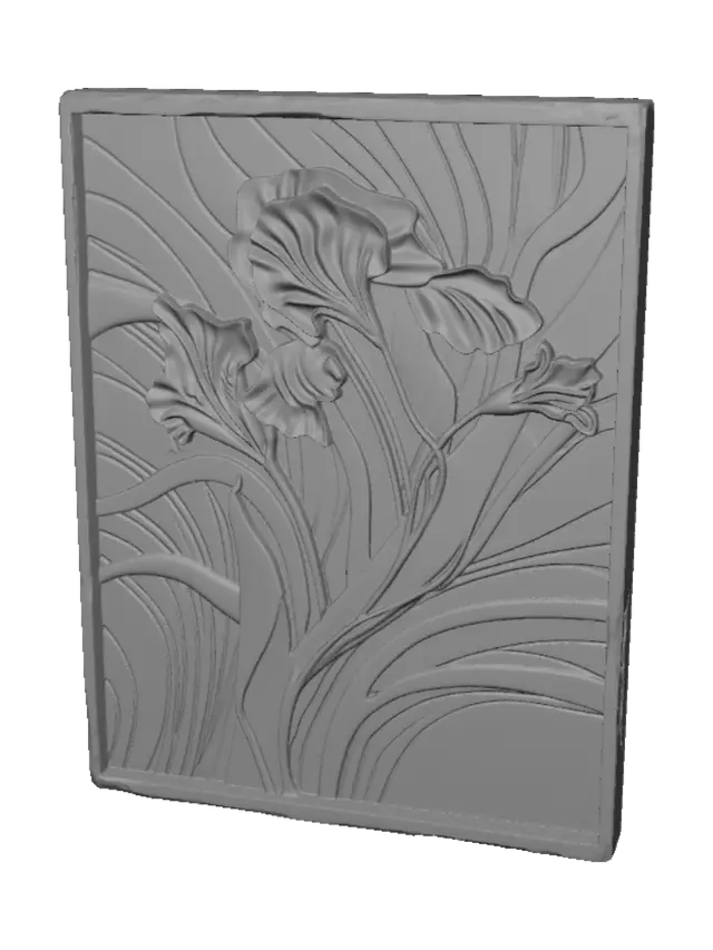 3D model for Calla Lily Frieze