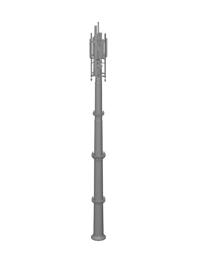 3D model for Cell Tower in a Rural Field