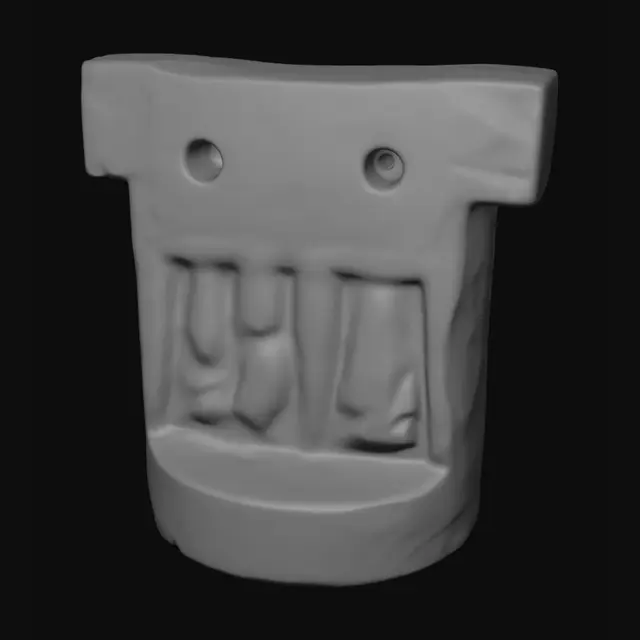 3D model for Concrete Pillar at a Construction Site
