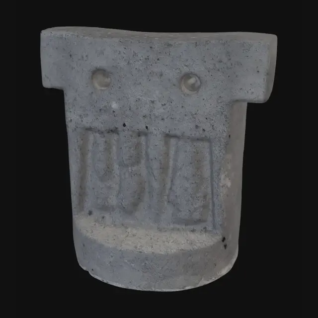 3D model for Concrete Pillar at a Construction Site