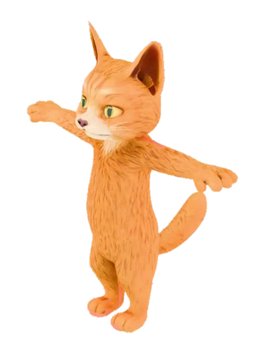 3D model for 一只可爱的猫咪