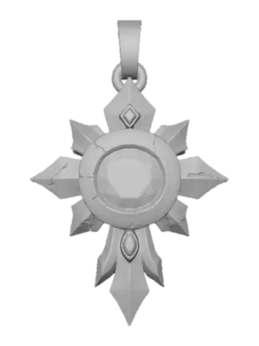 3D model for Ruby Star Pendant