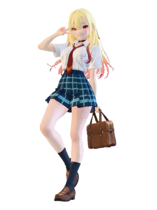School Day Sunshine - Greeting 3D model, vytvořený pomocí AI