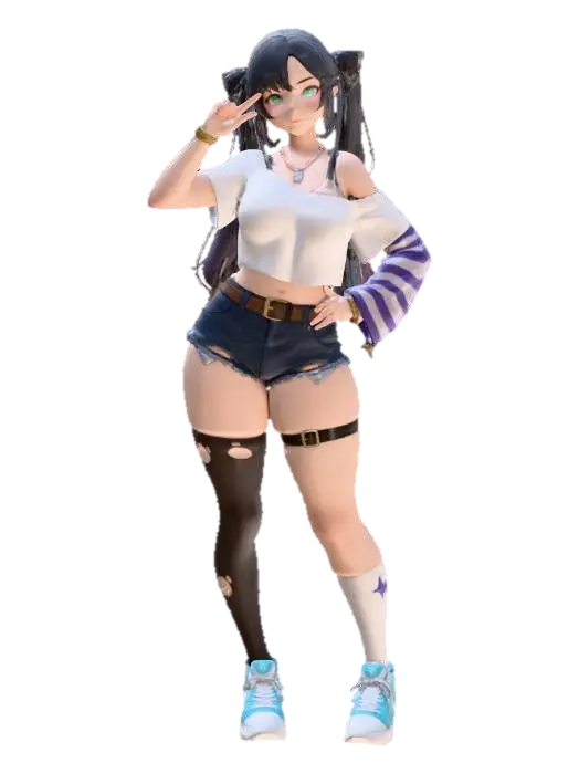 Modello 3D Character Style Fusion, generato dall’IA