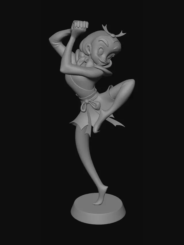 3D model for Acrobatic Clown in Action