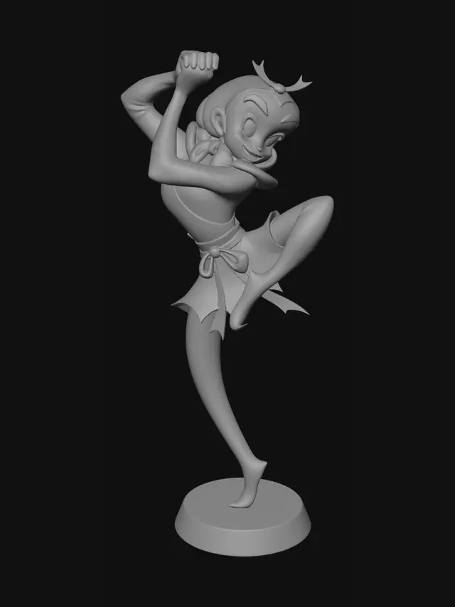 3D model for Acrobatic Clown in Action