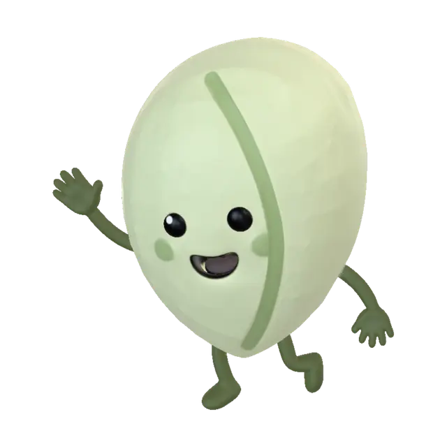 Kiwi Buddy - Emoji 3D model, vytvořený pomocí AI