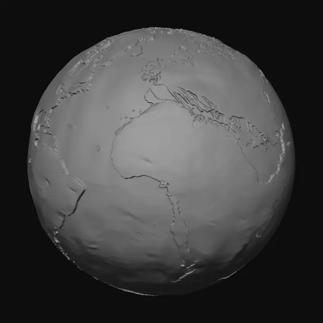 3D model for Crimson World Globe