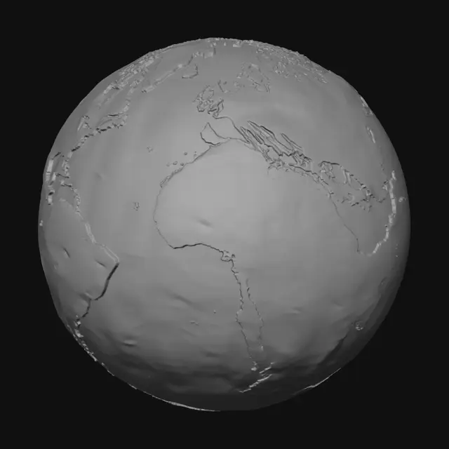 3D model for Crimson World Globe