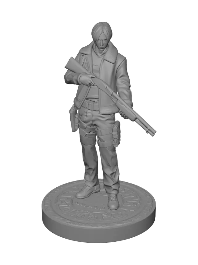 3D model for Lone Gunslinger with Shotgun