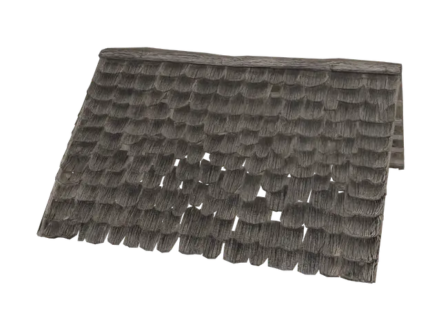 3D model for Miniature A-frame with shingled roof