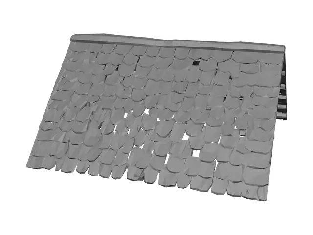3D model for Miniature A-frame with shingled roof