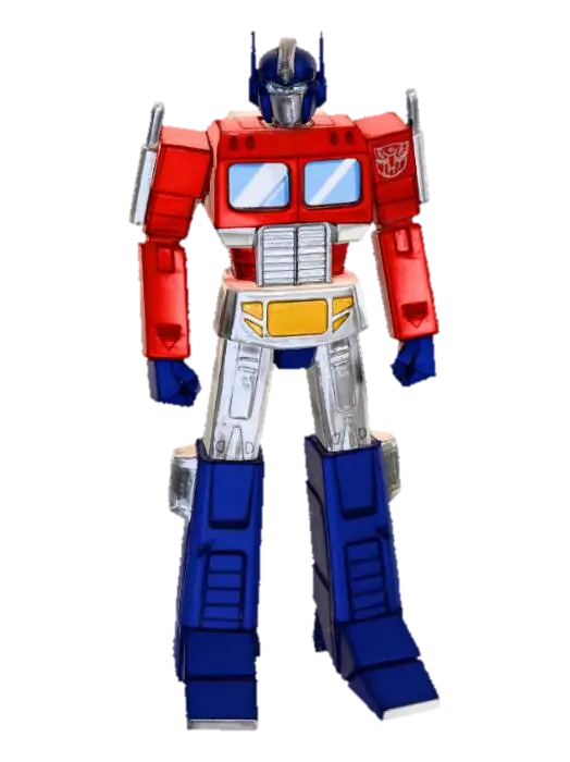 Optimus Prime 3D model, vytvořený pomocí AI