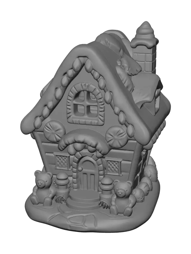 3D model for Modern Gingerbreadhouse