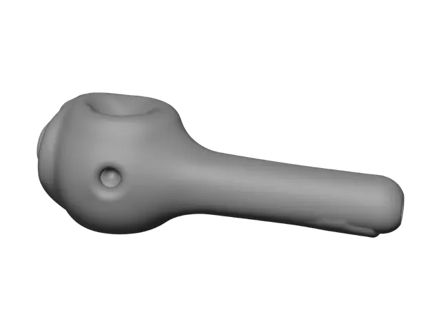 3D model for crea una imagen de una pipa para fumar en forma de vagina, funcional para ser impresa en 3D