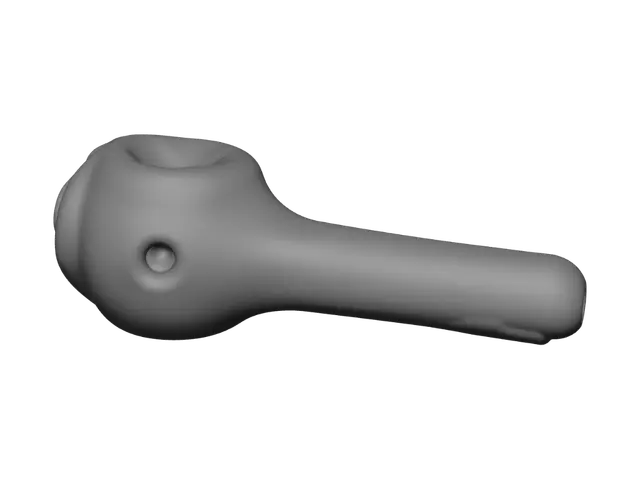 3D model for crea una imagen de una pipa para fumar en forma de vagina, funcional para ser impresa en 3D