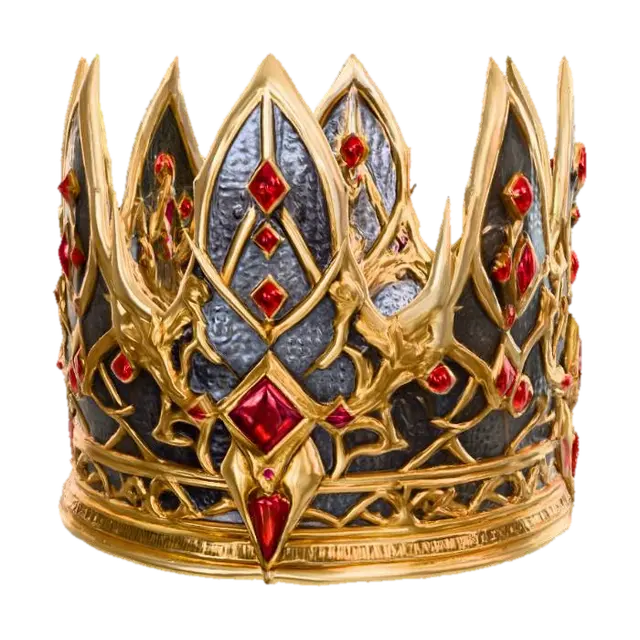 Ember Majesty Crown - Headwear 3D model, vytvořený pomocí AI