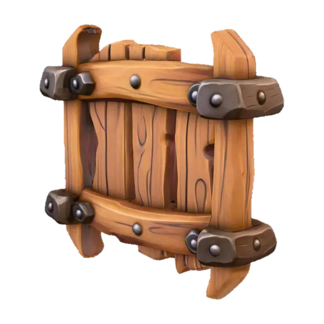 3D model for Wooden Gate Icon