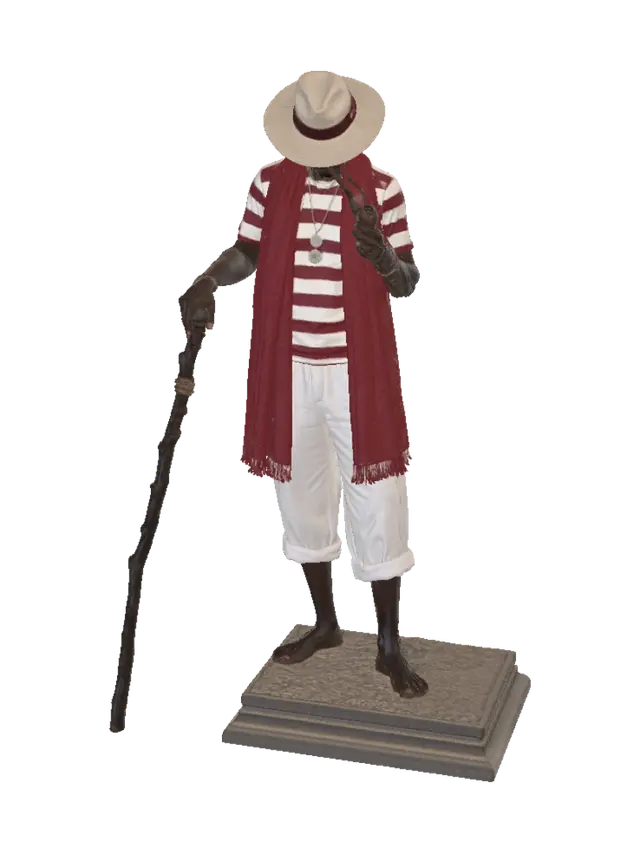 Zé Pilintra Juremeiro - Umbanda 3D model, vytvořený pomocí AI
