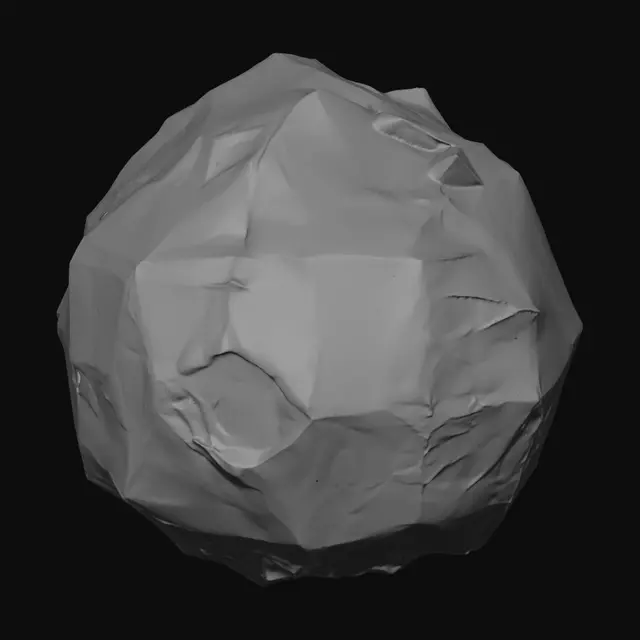 3D model for dark energy soul orb, low-poly, player-character, game ready,