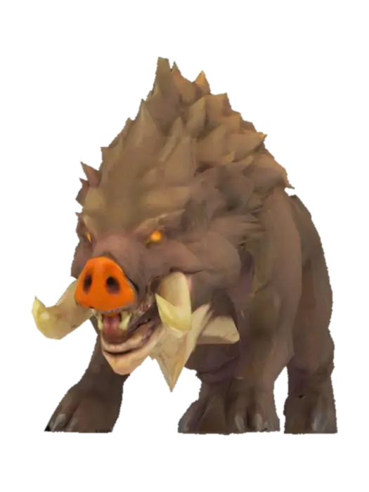 Wild Boar Rampage - Aggressive 3D model, vytvořený pomocí AI