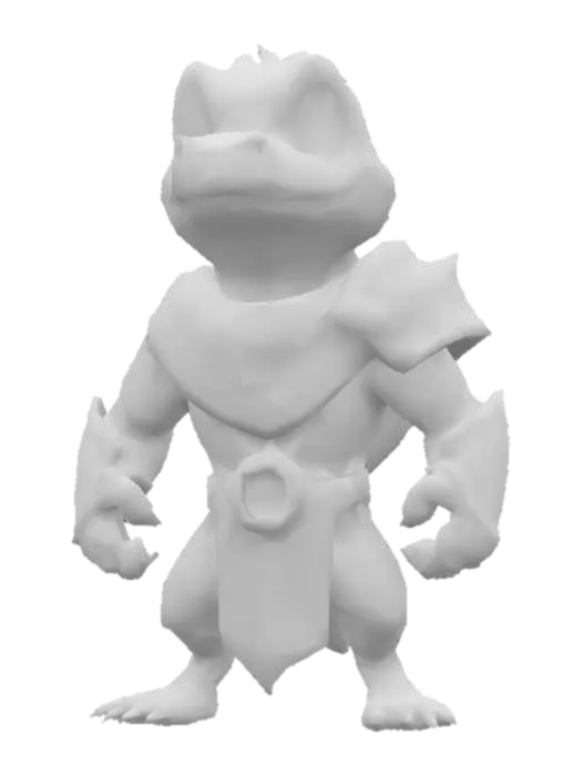 3D model for Lizard Knight Hero