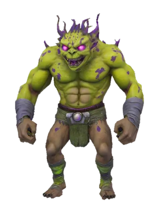 Savage Beastmaster 3D model, vytvořený pomocí AI