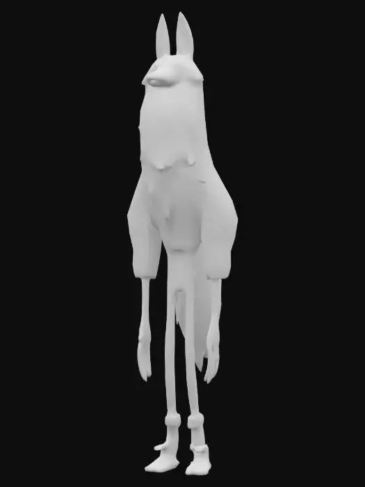 3D model for Tall Blue Canine