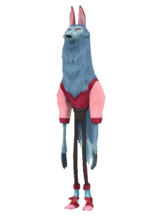 3D model for Tall Blue Canine