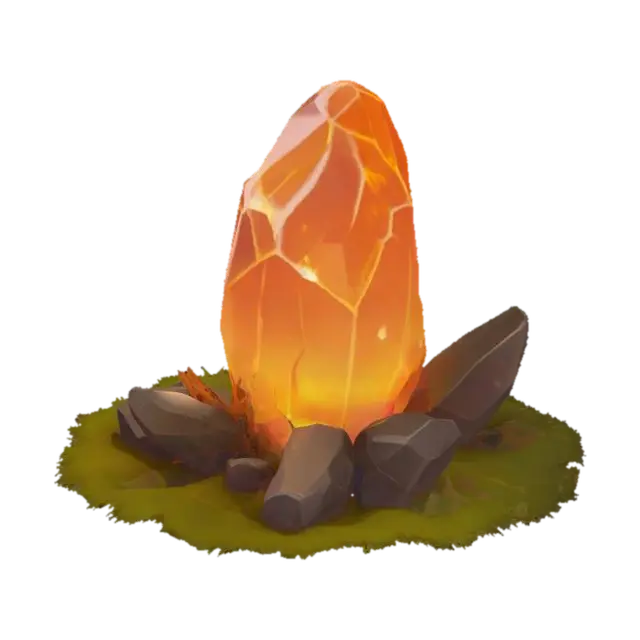 Luminous Crystal - Bright 3D model, AI generated