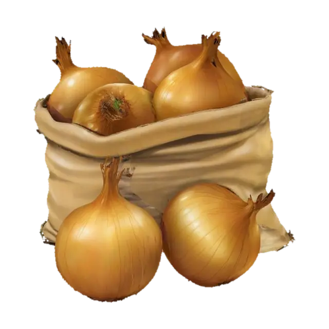 Onion Harvest - Vegetable 3D model, vytvořený pomocí AI