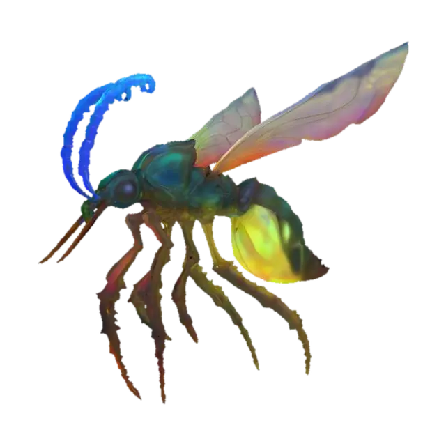 Lumino Wasp 3D model, vytvořený pomocí AI