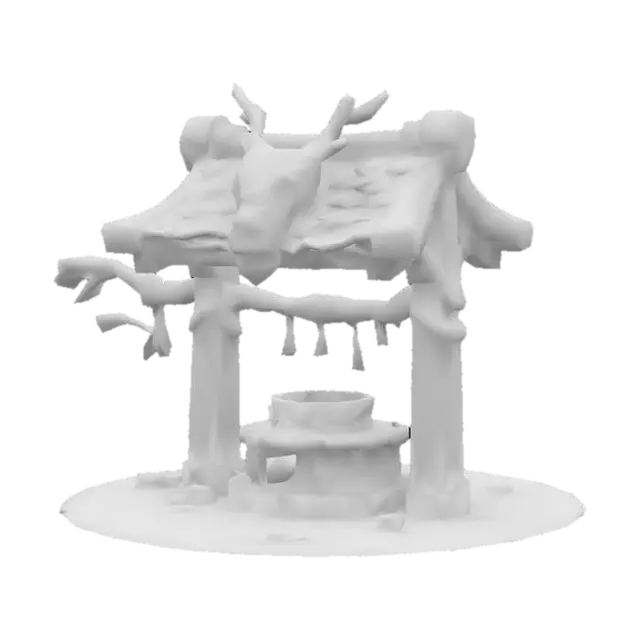 3D model for Wooden Barrier