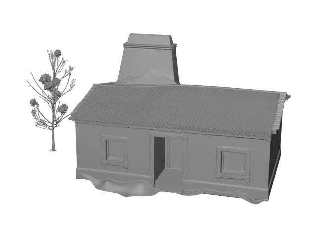 3D model for Abandoned Farmhouse in the Countryside