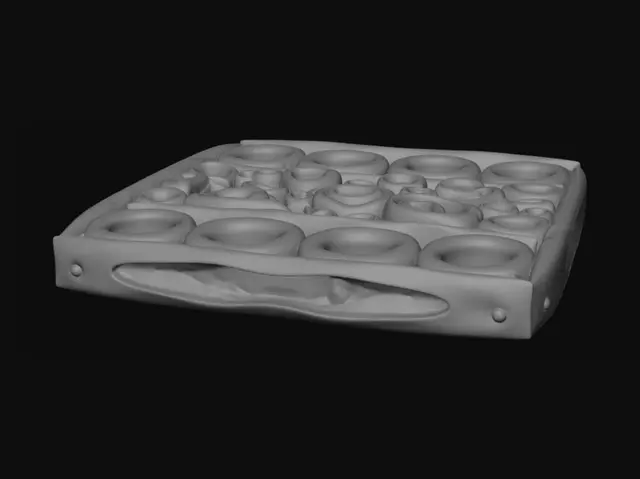 3D model for 5x6 Circle Grid