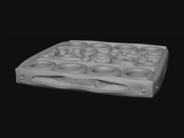 3D model for 5x6 Circle Grid