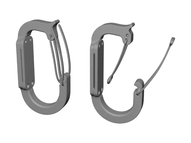 3D model for Карабин CAMNAL с оранжевой защёлкой