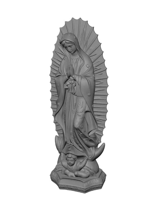 3D model for Virgin Mary with Shell Halo