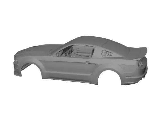 3D model for White sports car body shell