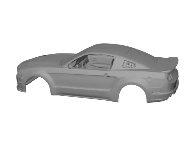 3D model for White sports car body shell
