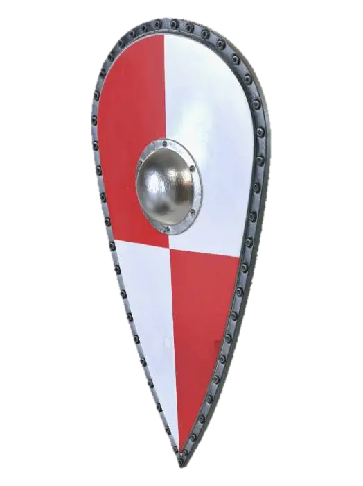 Kite shield - Frontier 3D model, vytvořený pomocí AI