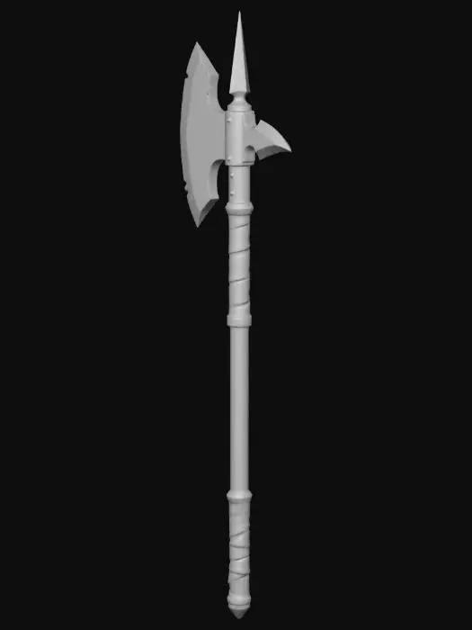 3D model for Rusted Halberd large