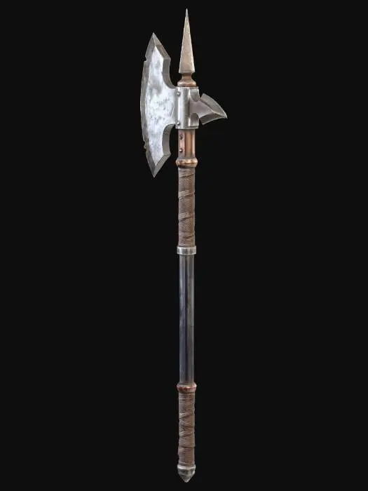 3D model for Rusted Halberd large