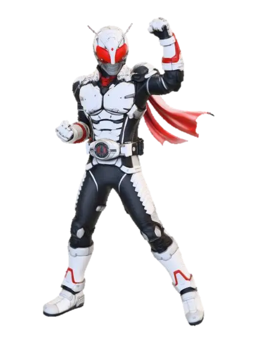 Kamen Rider-3 - Kamenrider 3D model, vytvořený pomocí AI