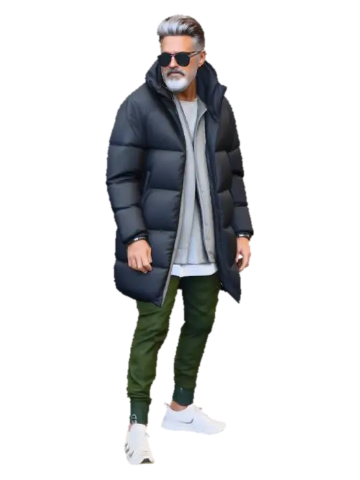 Winter Style Mood - Oldman 3D model, vytvořený pomocí AI