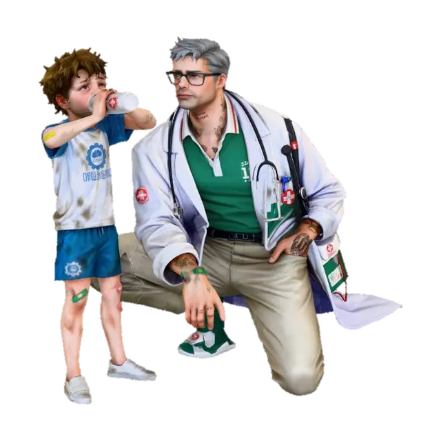doctor - Profession 3D model, vytvořený pomocí AI