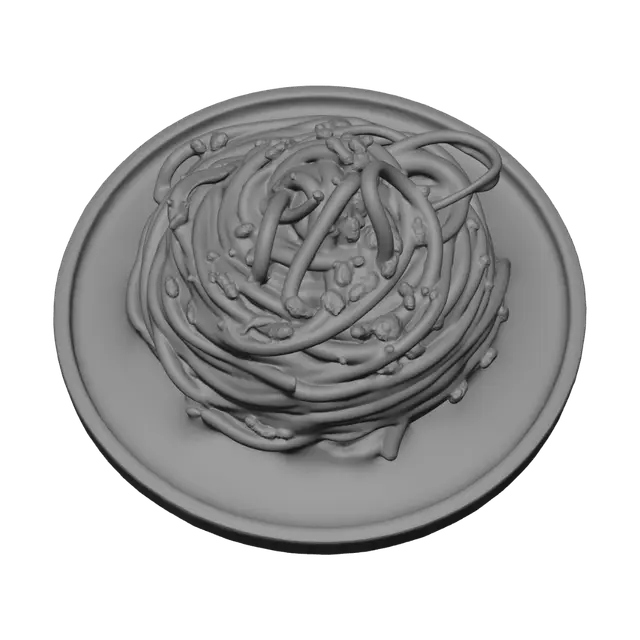 3D model for Bacon and Chive Pasta Nest
